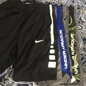 🌈Three shorts 1-Nike/2-Under Armour  mint/used